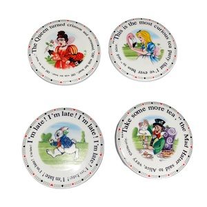 Cardew Designs Alice In Wonderland Coaster Set